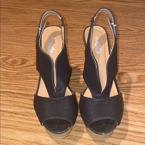 Charlotte Russe Open Slit Wedges